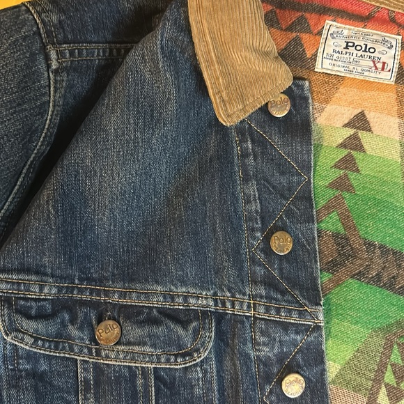 Polo Ralph Lauren Dark Blue Jean Jacket with lined inside. Men’s Size XL. - Picture 4 of 4